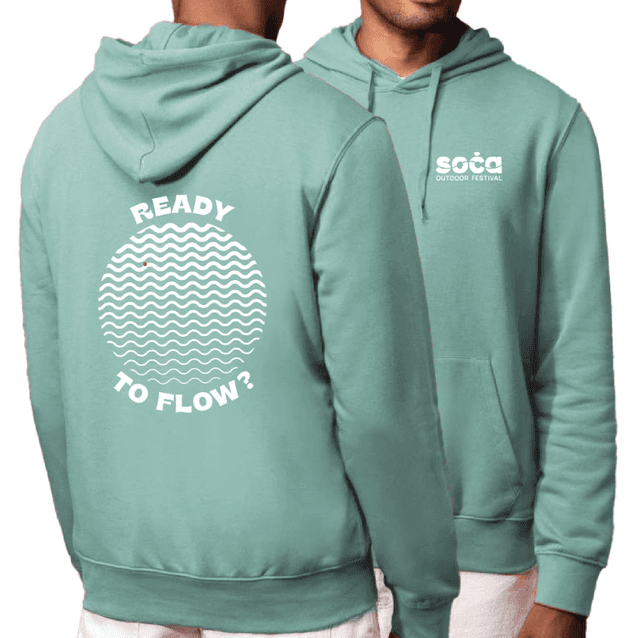 &quot;Ready to flow&quot; hoodie - SAGE