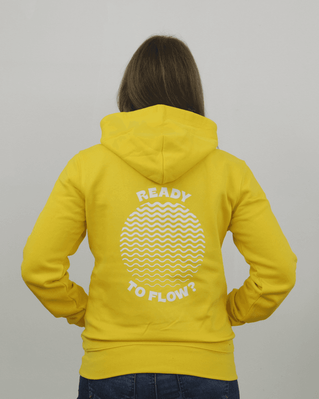 &quot;Ready to flow&quot; hoodie - YELLOW